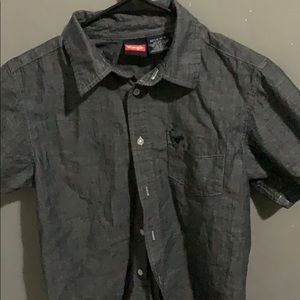 Grey boys button down shirt - XL 14-16